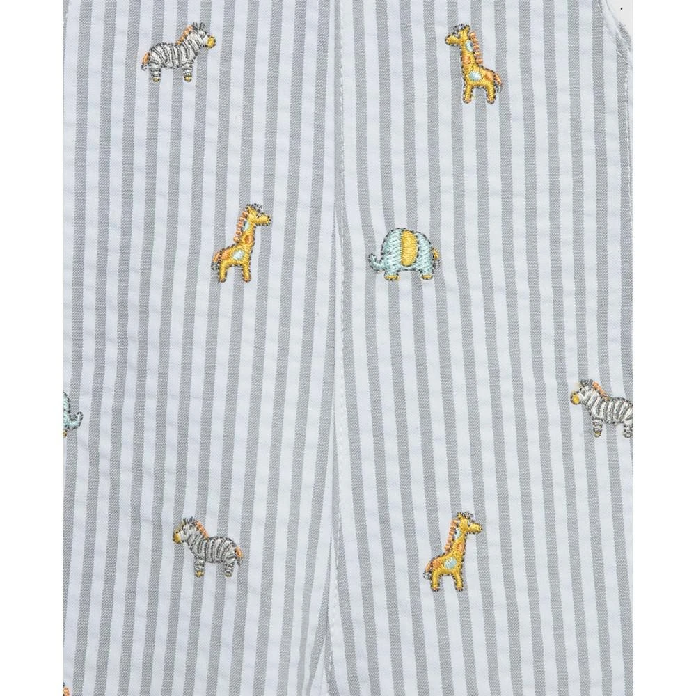 商品Little Me|Baby Boys Safari Shortall Set,价格¥295,第5张图片详细描述