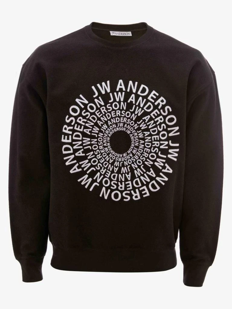 商品JW Anderson|J.W. ANDERSON Swirl logo embroidered sweatshirt,价格¥1454,第2张图片详细描述