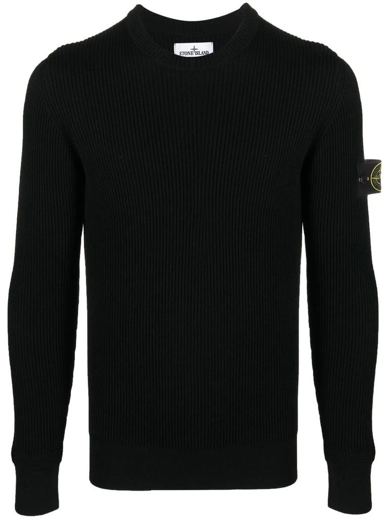 商品Stone Island|STONE ISLAND - Wool Pullover With Logo,价格¥2690,第1张图片