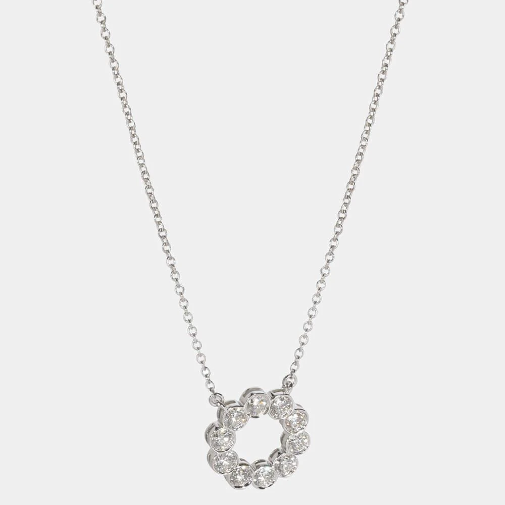 商品[二手商品] Tiffany & Co.|Tiffany & Co. Jazz Circle Diamond Necklace in Platinum 0.90 CTW,价格¥26543,第1张图片