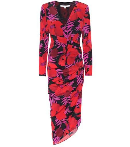 商品VERONICA BEARD|Alvaro floral stretch-silk dress,价格¥2321,第1张图片
