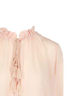 商品Maje|Tassel Semi Sheer Shirt,价格¥356,第3张图片详细描述