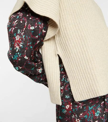 商品See by Chloé|Ruffled wool-blend knit sweater,价格¥2354,第5张图片详细描述