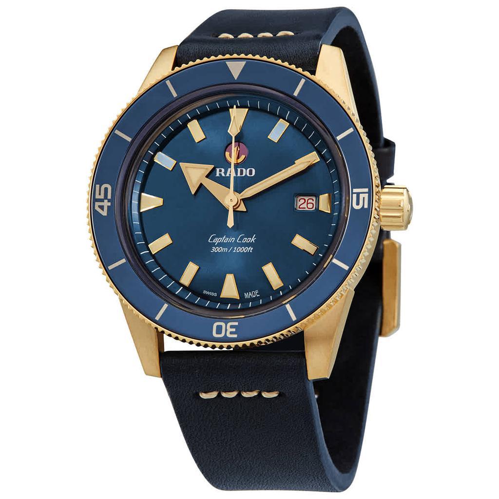 商品Rado|Captain Cook Automatic Bronze Blue Dial Mens Watch R32504205,价格¥13102,第1张图片