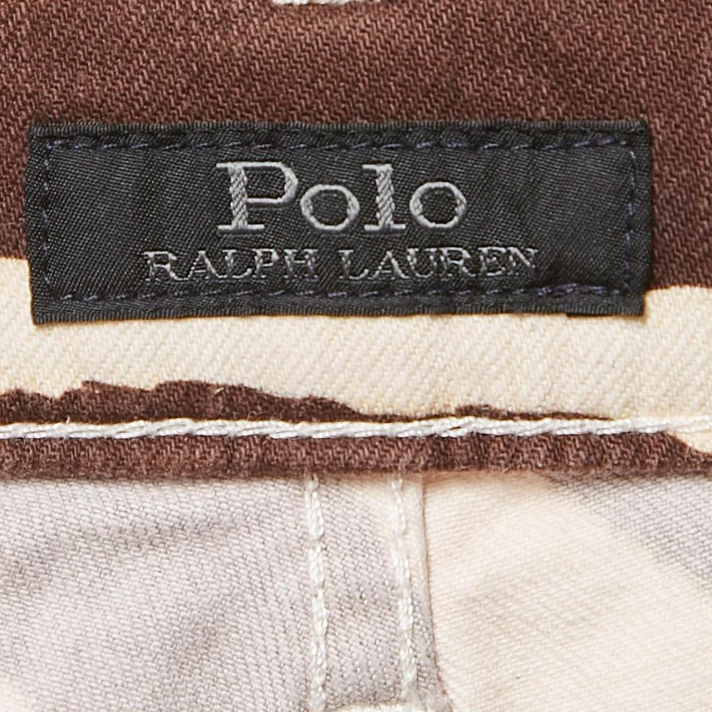 商品Ralph Lauren|Polo Ralph Lauren Brown Zebra Print Denim Tompkins Skinny Jeans M Waist 27",价格¥1804,第4张图片详细描述