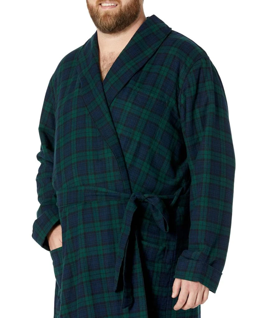 商品L.L.BEAN|Scotch Plaid Flannel Robe Sherpa Lined Tall,价格¥579,第3张图片详细描述