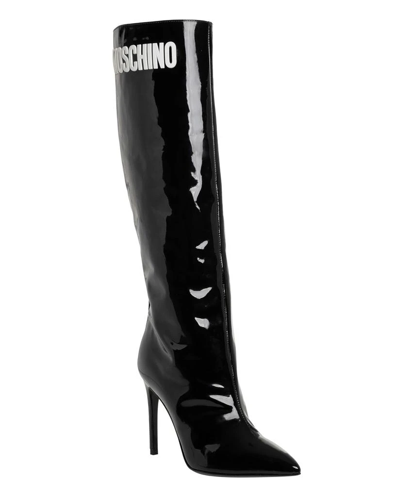商品Moschino|Moschino Leather Heeled Boots,价格¥3008,第2张图片详细描述