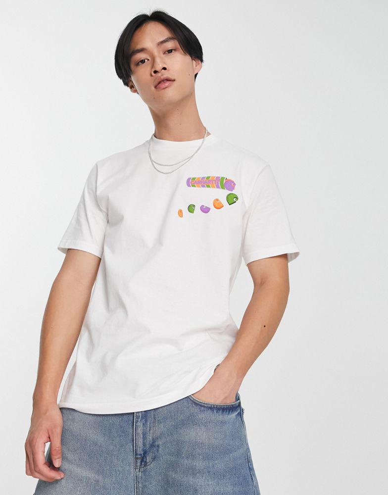 Carhartt WIP frolo print t-shirt in white商品第1张图片规格展示