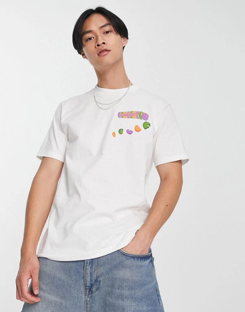 商品Carhartt WIP|Carhartt WIP frolo print t-shirt in white,价格¥348,第1张图片