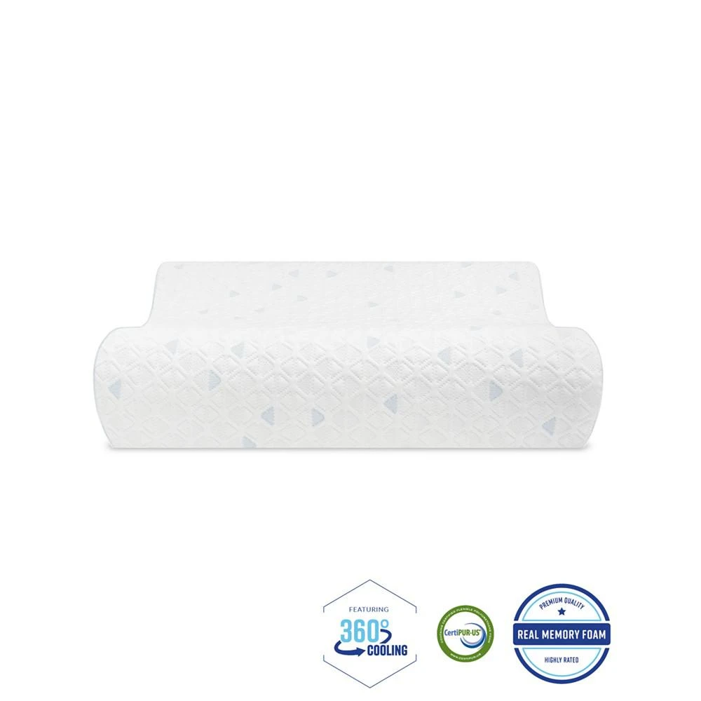 商品SensorGel|Cold Touch Contour Gel-Infused Memory Foam Pillow - Oversized,价格¥419,第5张图片详细描述