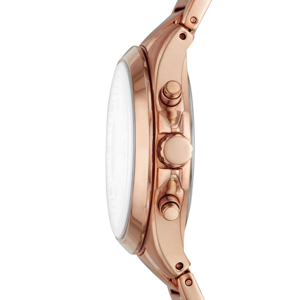 Fossil Women's Modern Courier Midsize Chronograph, Rose Gold-Tone Stainless Steel Watch商品第2张图片规格展示