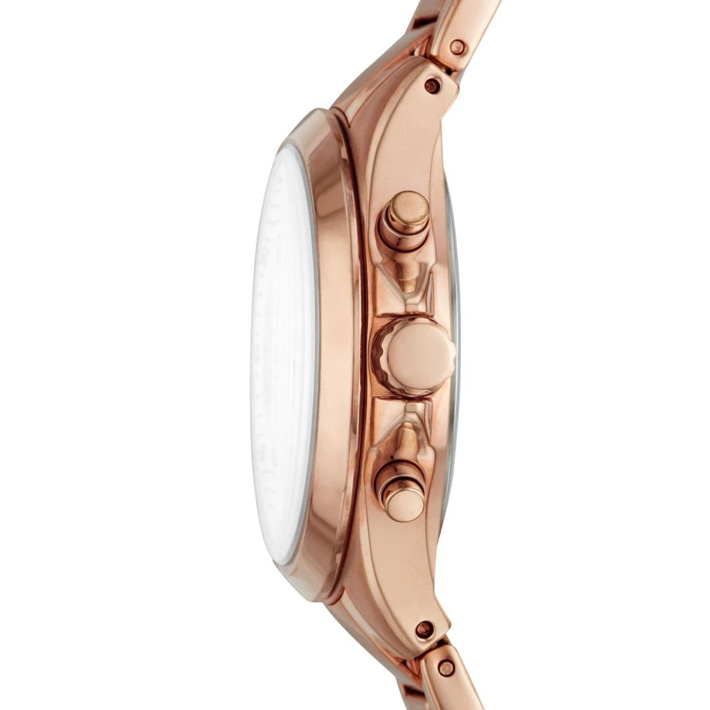 商品Fossil|Women's Modern Courier Midsize Chronograph, Rose Gold-Tone Stainless Steel Watch,价格¥434,第2张图片详细描述