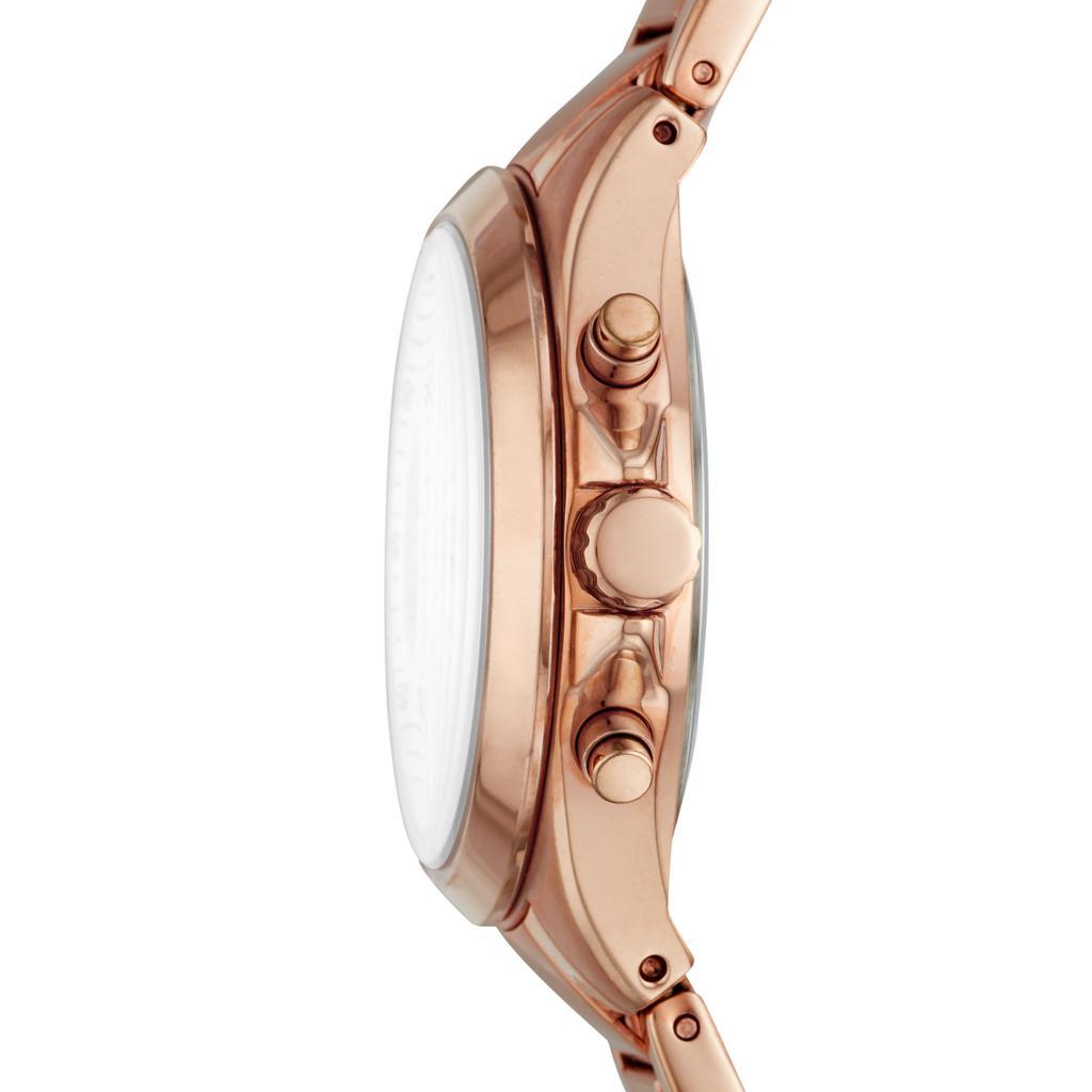 商品Fossil|Fossil Women's Modern Courier Midsize Chronograph, Rose Gold-Tone Stainless Steel Watch,价格¥469,第4张图片详细描述