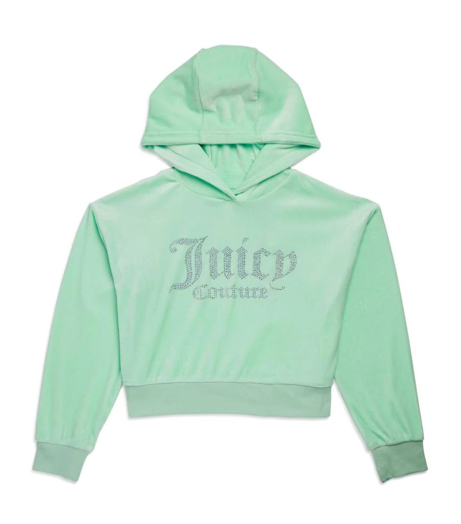 商品Juicy Couture|Velour Diamanté Logo Hoodie (7-16 Years),价格¥367,第1张图片