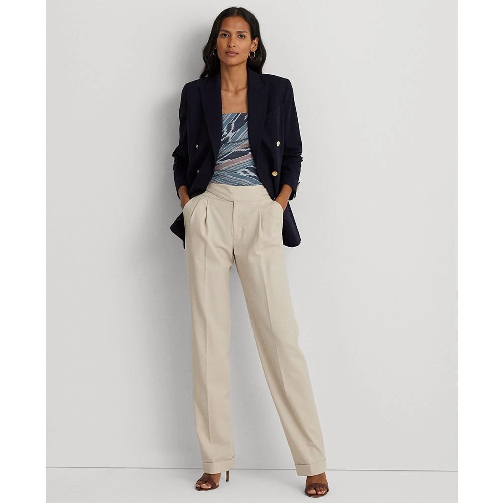 商品Ralph Lauren|Women's Pleated Straight-Leg Pants,价格¥1654,第4张图片详细描述