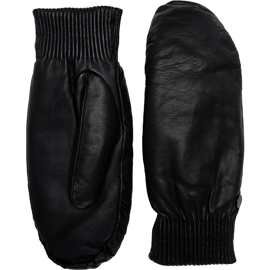 商品Canada Goose|Black Label Leather Rib Mitts - Black,价格¥1295,第1张图片