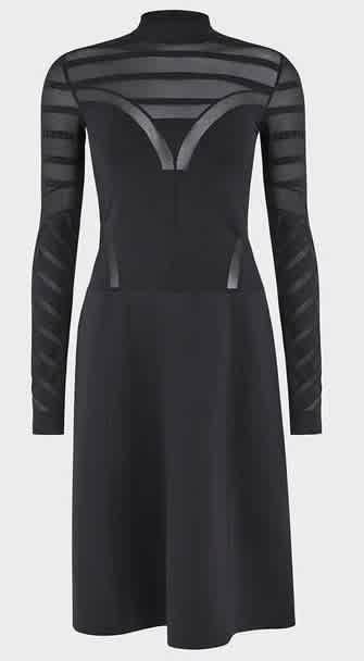 Wolford Ladies Black / Black Logan Long Sleeve Dress, Size Small商品第2张图片规格展示