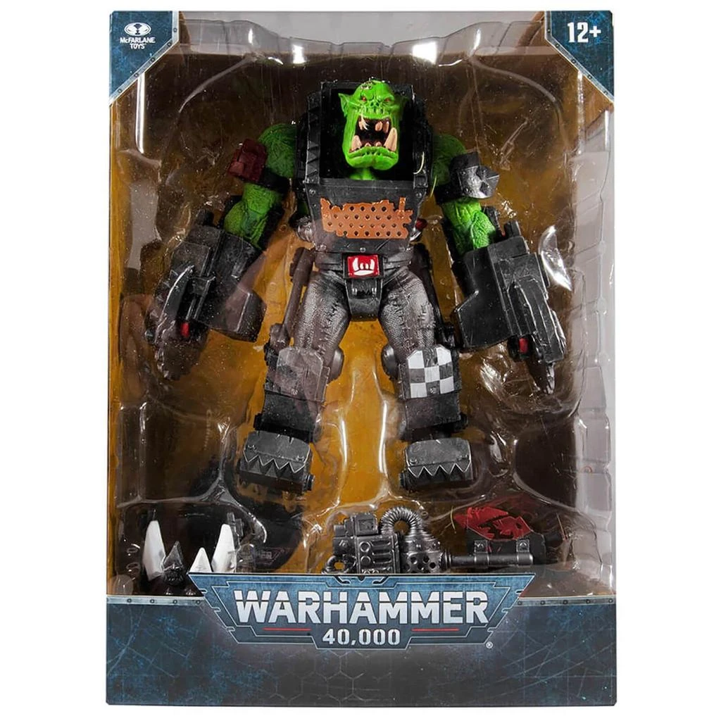 商品McFarlane Toys|McFarlane Warhammer 40,000 Megafig Action Figure - Ork Meganob with Buzzsaw,价格¥437,第5张图片详细描述