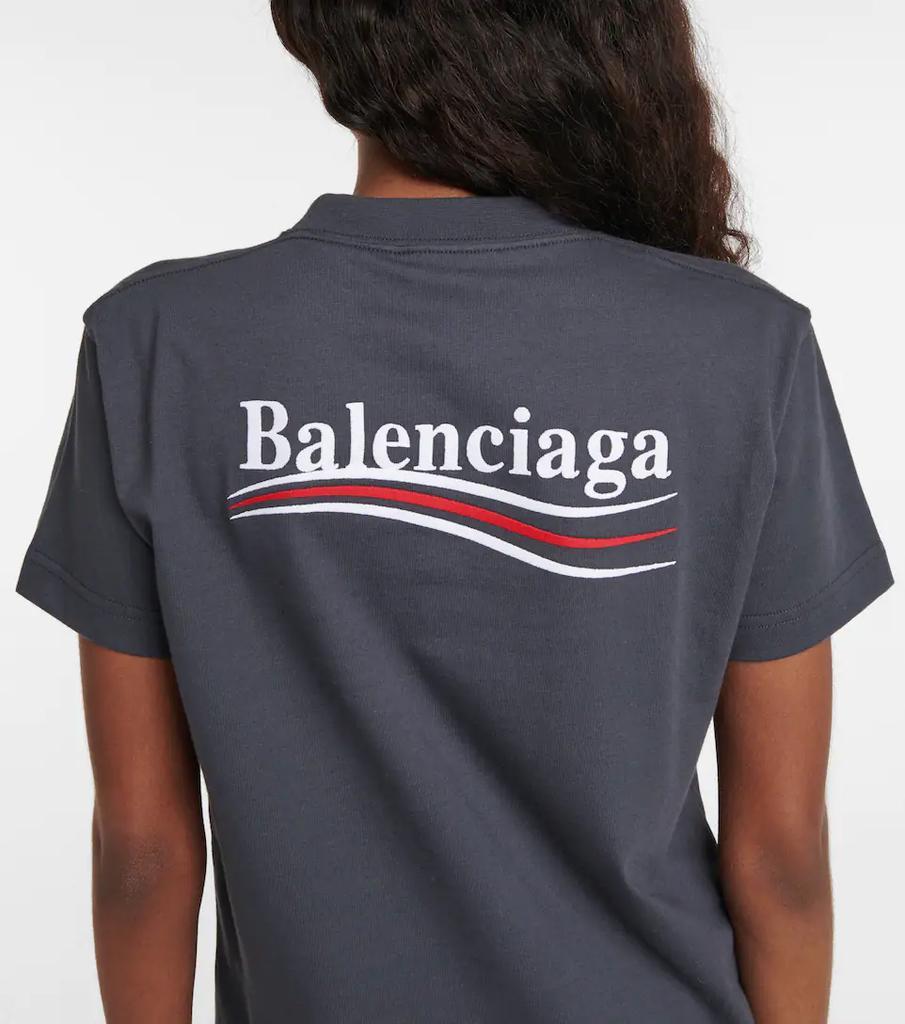 商品Balenciaga|Logo cotton T-shirt,价格¥3831,第6张图片详细描述