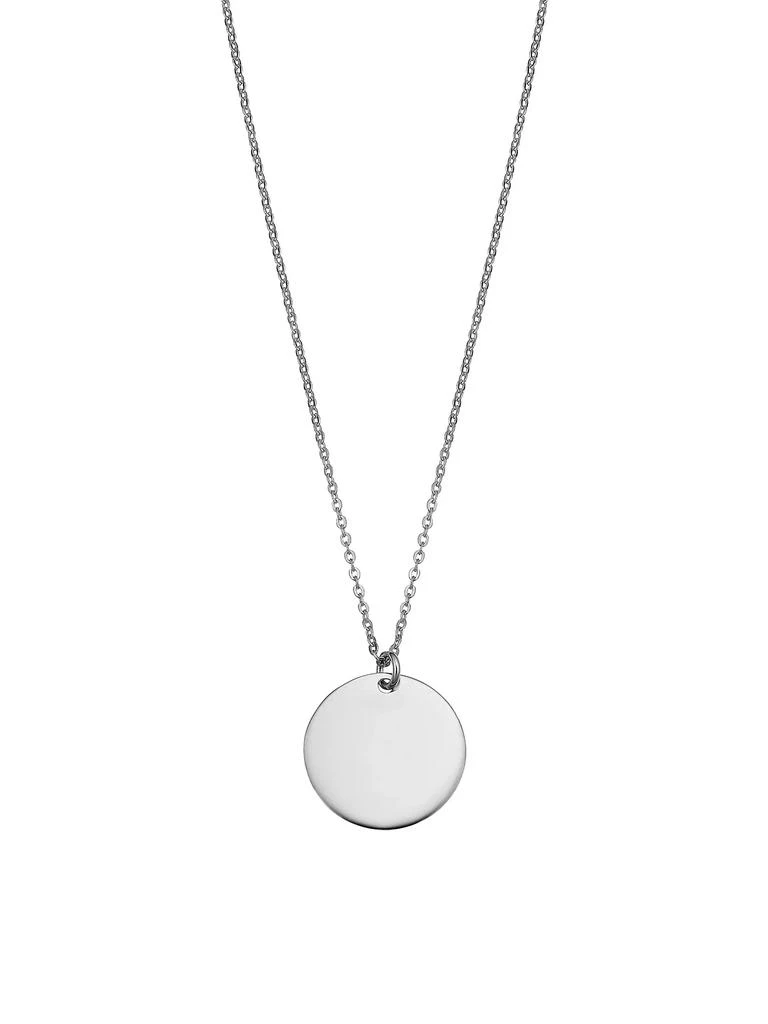 商品Oradina|14K White Solid Gold Manhattan Pendant Necklace,价格¥1688,第1张图片