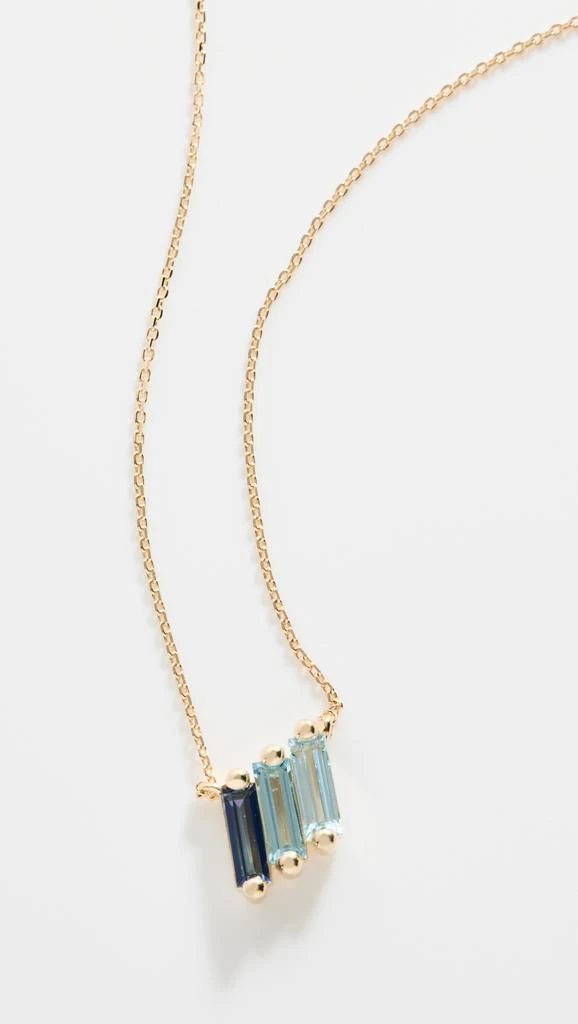 商品Suzanne Kalan|14k 黄金人字纹条扣项链,价格¥4966,第1张图片