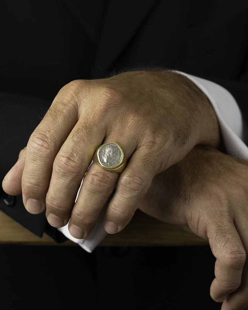 商品Jorge Adeler|Men's 18K Gold Antoninus Pius Coin Ring, Size 9.5,价格¥64809,第2张图片详细描述