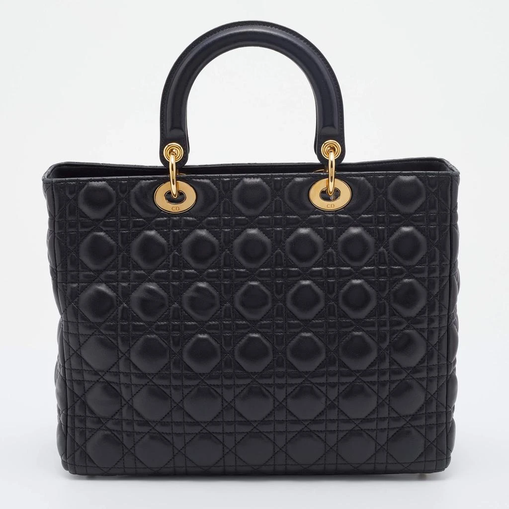 商品[二手商品] Dior|Dior Black Cannage Leather Large Lady Dior Tote,价格¥18136,第4张图片详细描述