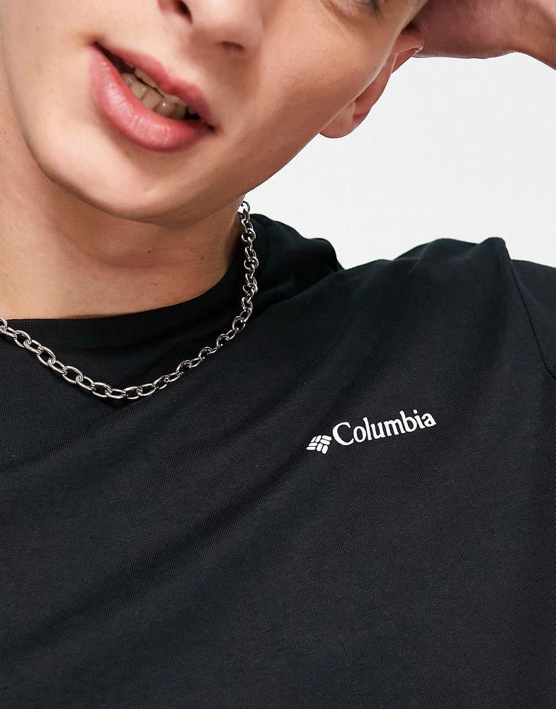 商品Columbia|Columbia Range back print t-shirt in black Exclusive at ASOS,价格¥241,第4张图片详细描述