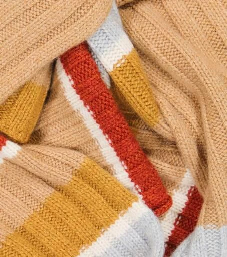 商品Loro Piana|条纹羊绒围巾,价格¥7904,第4张图片详细描述