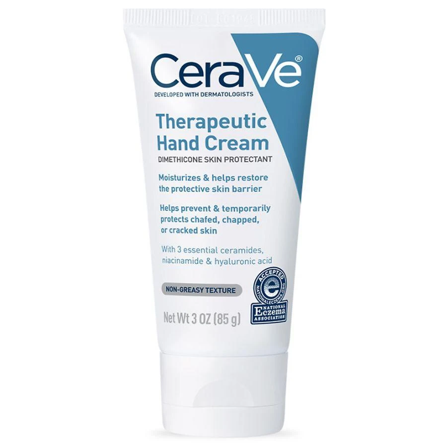 商品CeraVe|Therapeutic Hand Cream for Dry Cracked Hands, Fragrance Free,价格¥101,第3张图片详细描述