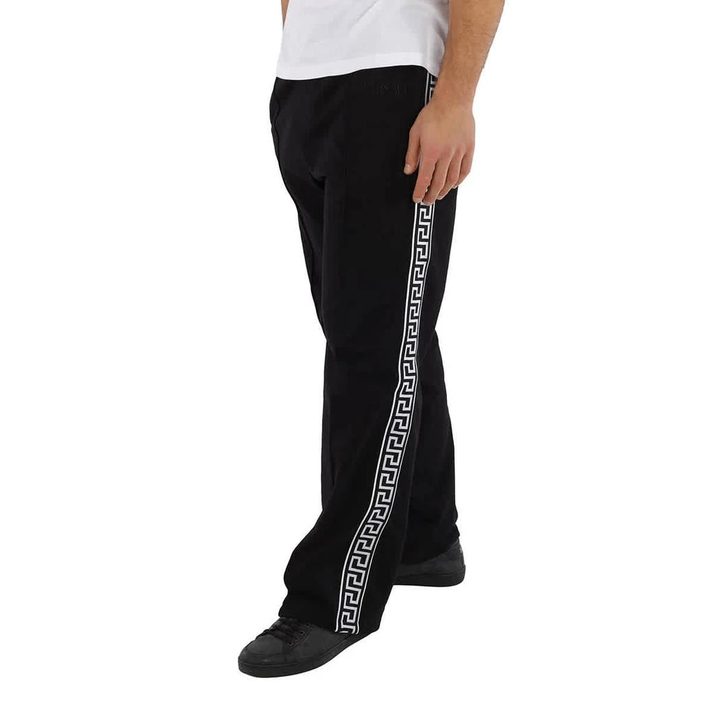 商品Versace|Men's Black Embroidered-logo Track Pants,价格¥2487,第2张图片详细描述