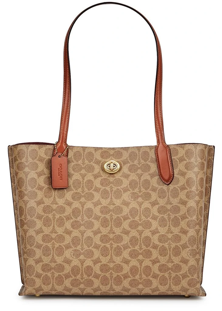 商品Coach|Willow brown monogrammed tote,价格¥3527,第1张图片