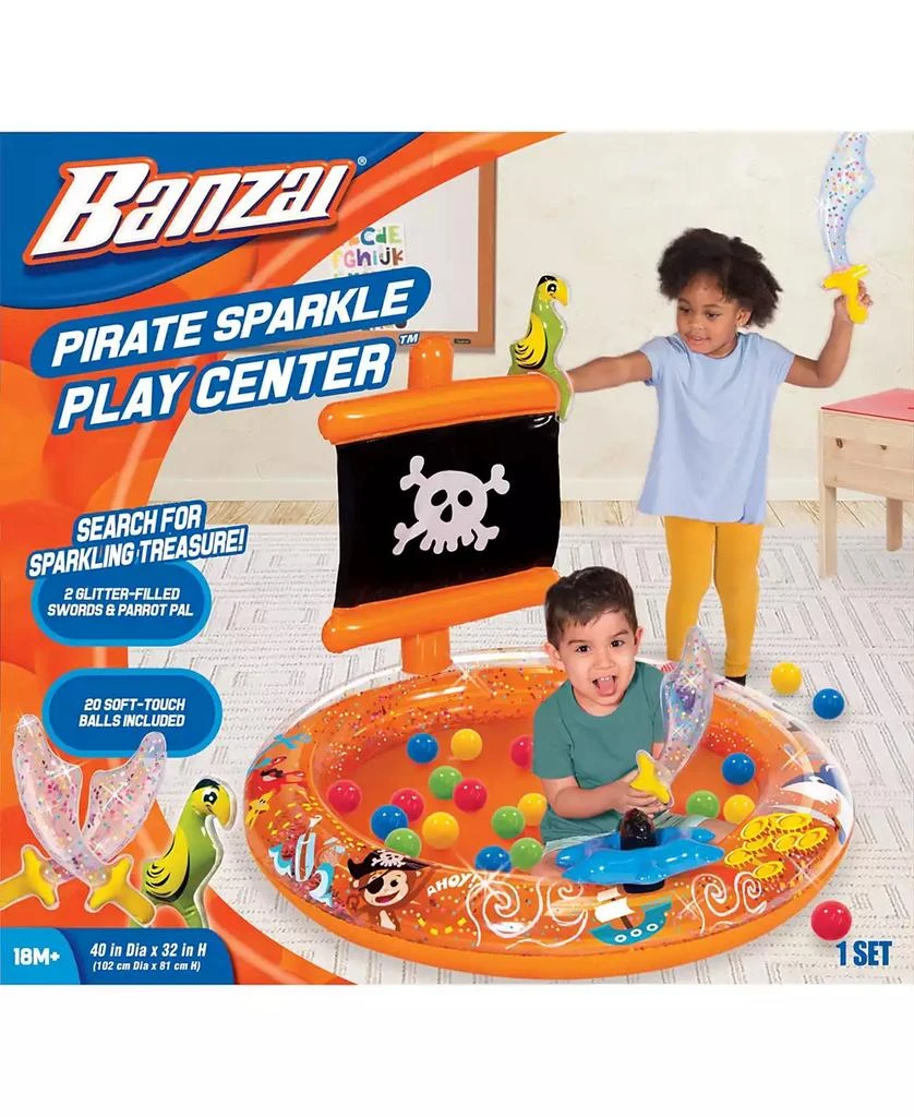 商品Redbox|Banzai Pirate Sparkle Play Center Inflatable Ball Pit -Includes 20 Balls,价格¥202,第3张图片详细描述