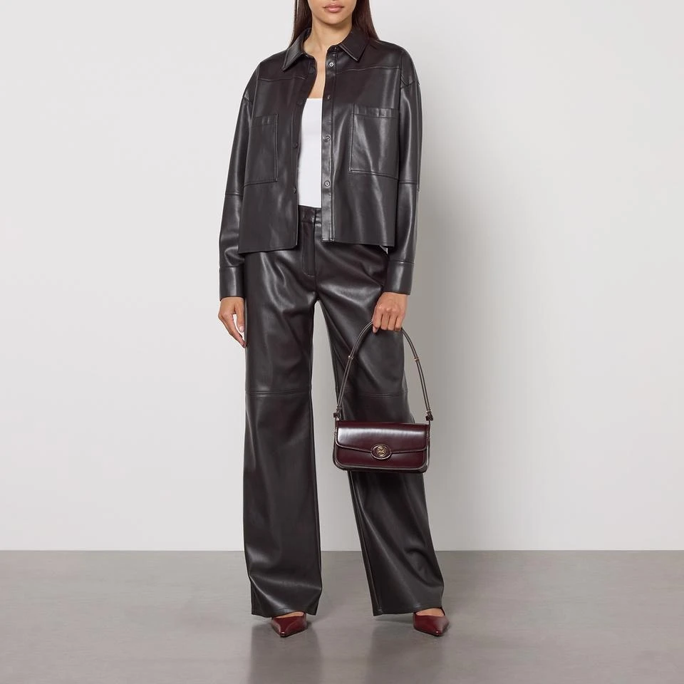 商品Tory Burch|Tory Burch Robinson Spazzolato Patent Leather Shoulder Bag,价格¥2415,第2张图片详细描述