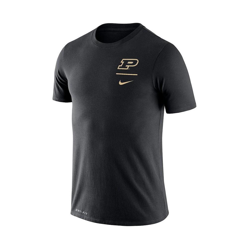 商品NIKE|Men's Black Purdue Boilermakers Logo Stack Legend Performance T-shirt,价格¥236,第5张图片详细描述