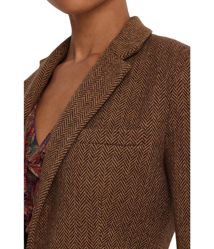 商品Ralph Lauren|Petite Wool-Blend Herringbone Blazer,价格¥2097,第3张图片详细描述