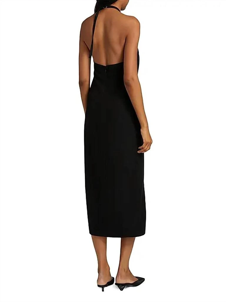 商品Vince|Apron Halter Sleeveless Midi Dress In Black,价格¥2189,第3张图片详细描述