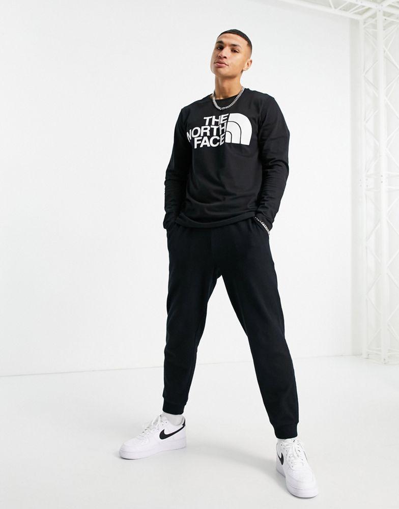 商品The North Face|The North Face Standard logo long sleeve t-shirt in black,价格¥326,第6张图片详细描述