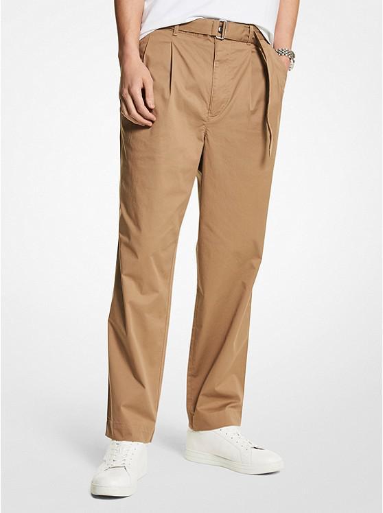 商品Michael Kors|Stretch Cotton Belted Trousers,价格¥688,第1张图片