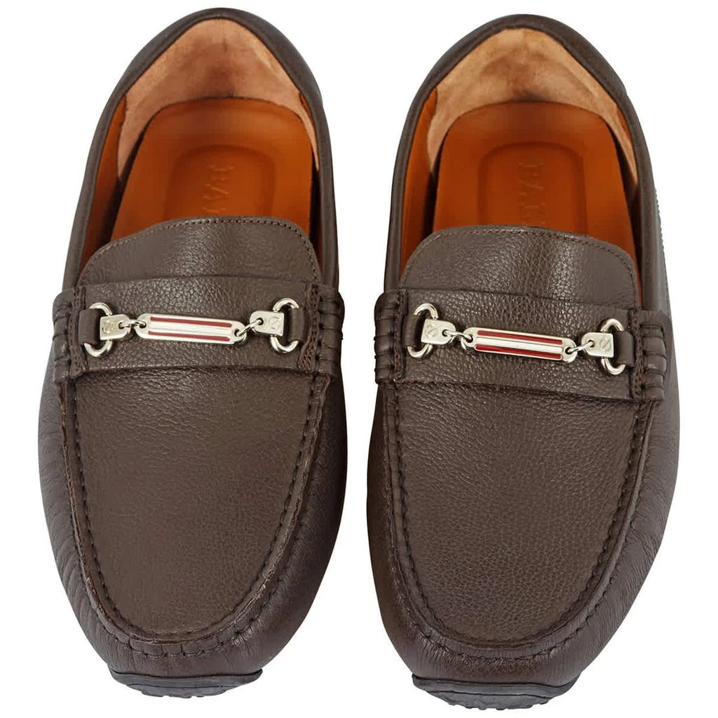 商品Bally|Bally Pitaval Brown Leather Loafers, Brand Size 5 (US Size 6 EEE),价格¥1015,第3张图片详细描述
