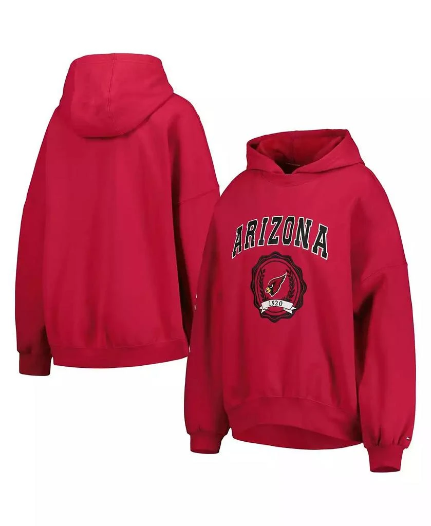 商品Tommy Hilfiger|Women's Cardinal Arizona Cardinals Becca Drop Shoulder Pullover Hoodie,价格¥507,第5张图片详细描述