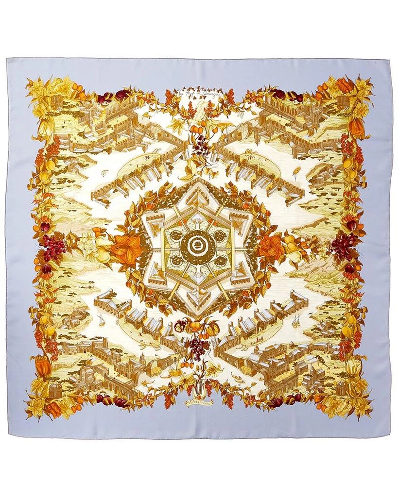 商品[二手商品] Hermes|Hermes "Au Pays de Cocagne," by Zoe Pauwels Silk Scarf (Authentic Pre-Owned),价格¥2632,第1张图片