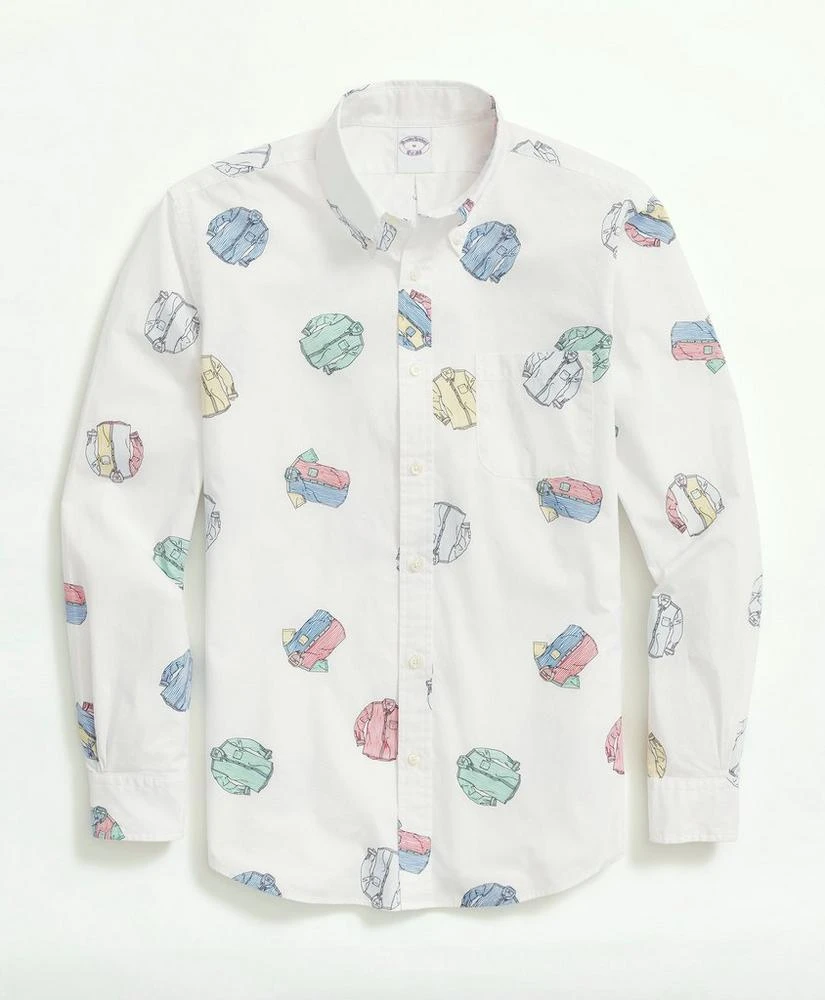 商品Brooks Brothers|Friday Shirt, Poplin Shirt Print,价格¥376,第1张图片