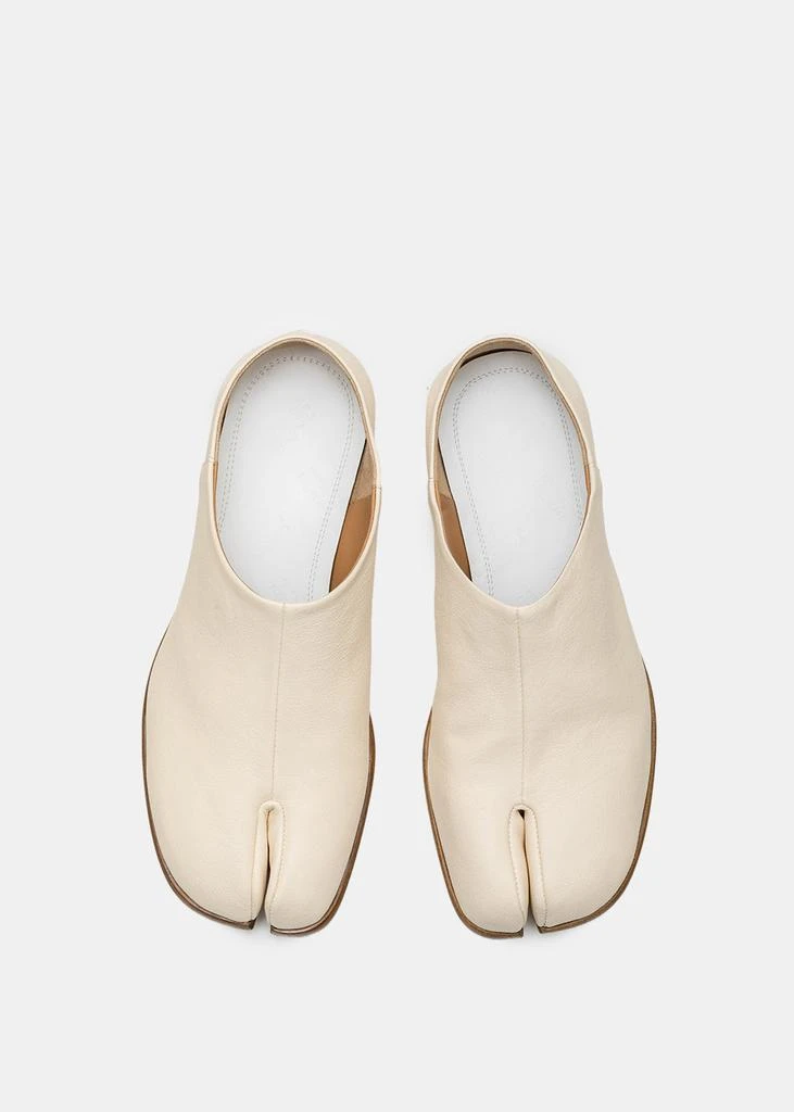 商品MAISON MARGIELA|Maison Margiela White Tabi Babouche Loafers,价格¥4201,第5张图片详细描述