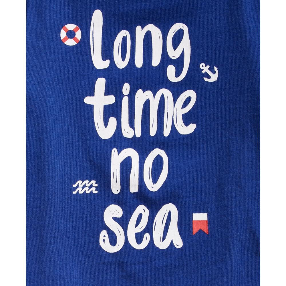 商品First Impressions|Toddler Boys Cotton Long Time No Sea T-Shirt, Created for Macy's,价格¥45,第5张图片详细描述