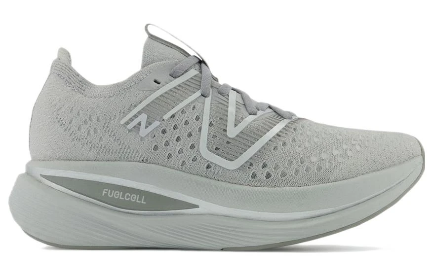 商品[国内直发] New Balance|NB FuelCell 运动竞速 织物减震防滑耐磨透气回弹 低帮 碳板 训练跑步鞋 女款 灰色,价格¥608,第3张图片详细描述