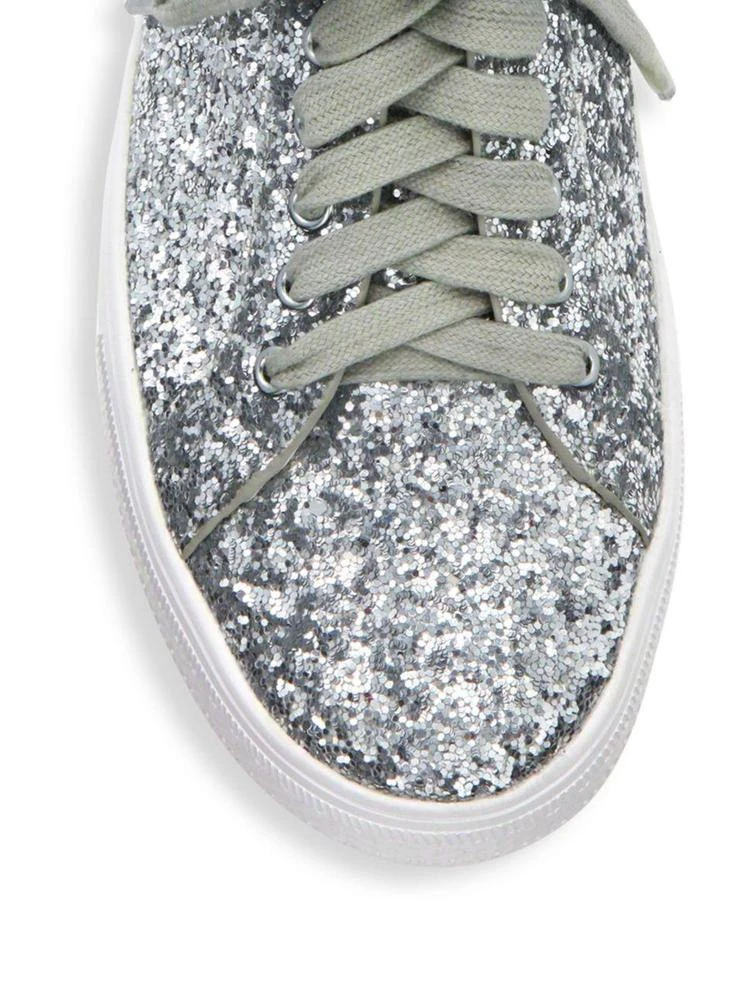 商品Alice + Olivia|Glitter Lace-Up Sneakers,价格¥750,第3张图片详细描述