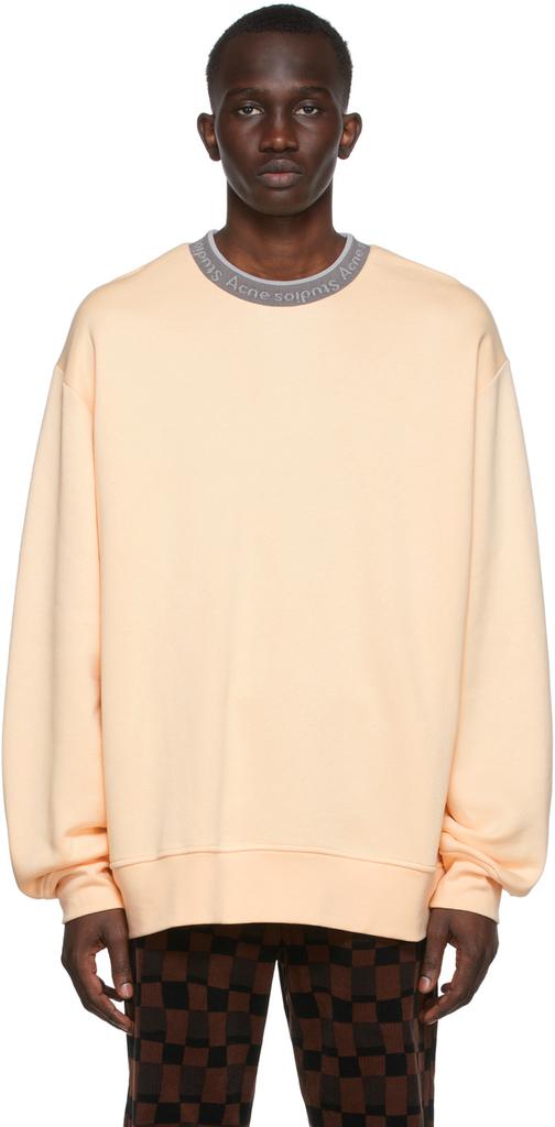 Beige Logo Collar Sweatshirt商品第1张图片规格展示