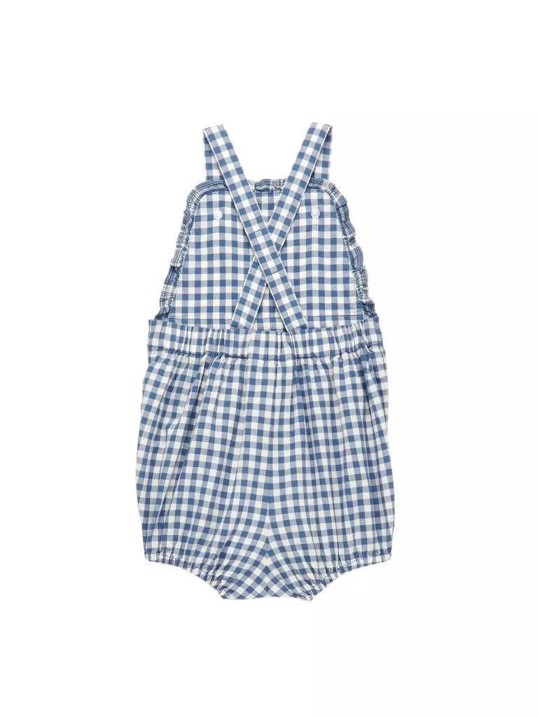 商品Ralph Lauren|Baby Girl's Gingham Bucket Hat & Bubble Romper Set,价格¥338,第2张图片详细描述