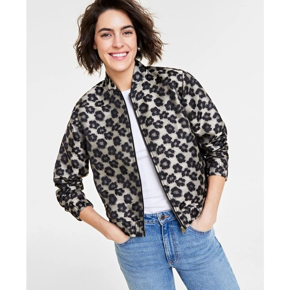 商品On 34th|Women's Brocade Bomber Jacket, Created for Macy's,价格¥408,第2张图片详细描述